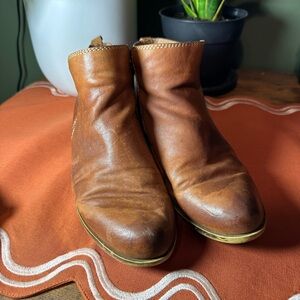 Brown Leather Ankle Boots